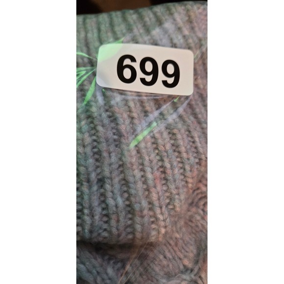 Express Women's Knit Multi Colored Turtleneck Fisherman XL Cottagecore Sweater - Picture 11 of 11